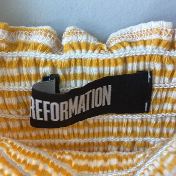 Reformation Leonore Smock Crop Tank Top - Picture 5 of 8